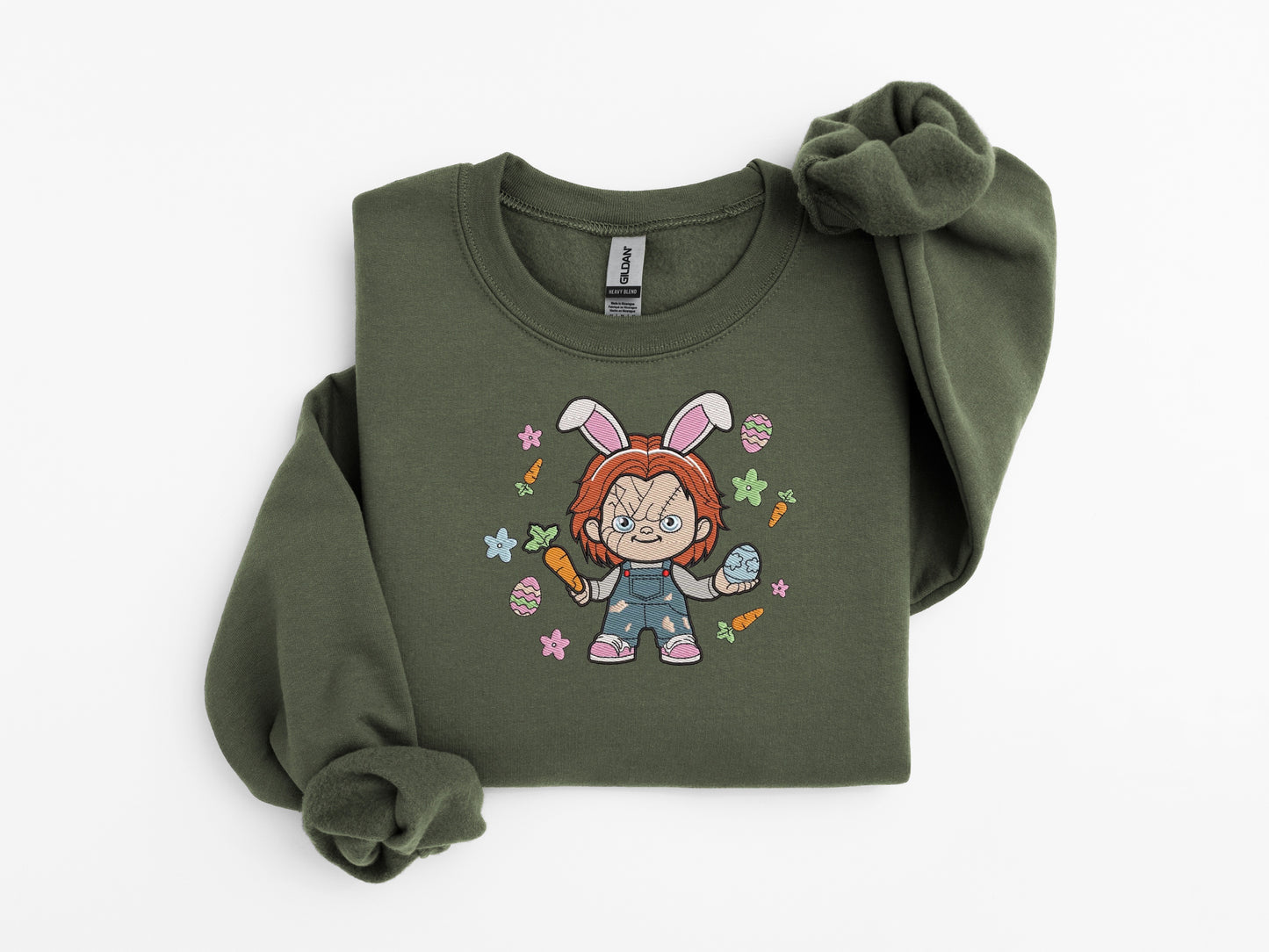 Little Maniac Easter Embroidered Sweater