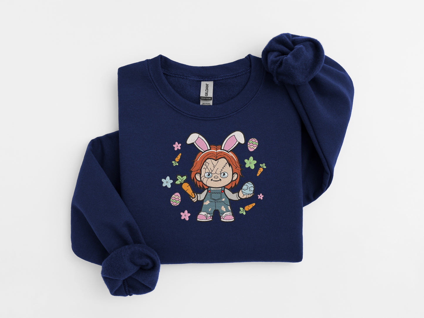 Little Maniac Easter Embroidered Sweater