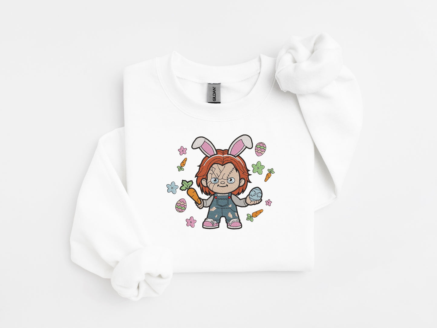 Little Maniac Easter Embroidered Sweater