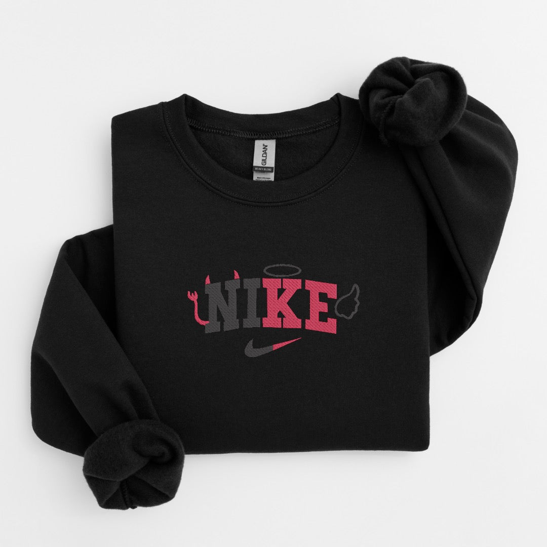 Good/Evil Embroidered Sweater