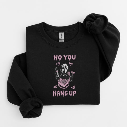 Ghostface Calling Embroidered Sweater