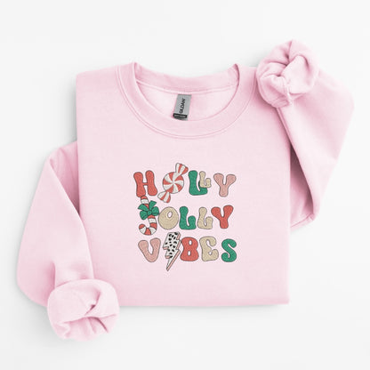 Holly Vibes Embroidered Sweater