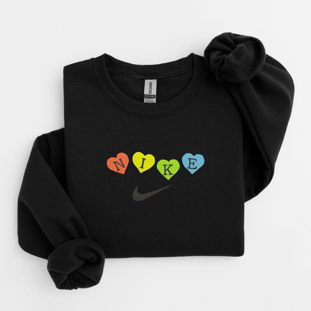 Nike Hearts Embroidered Sweater