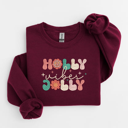 Holly Jolly Embroidered Sweater