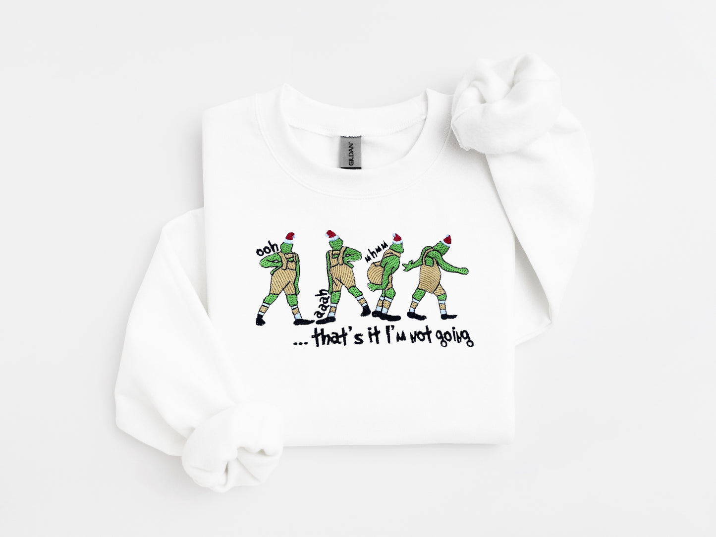 Grinch Embroidered Sweater