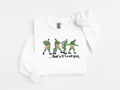 Grinch Embroidered Sweater