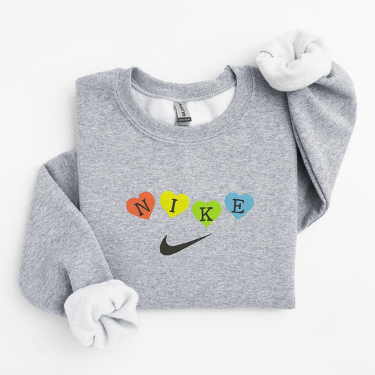 Nike Hearts Embroidered Sweater