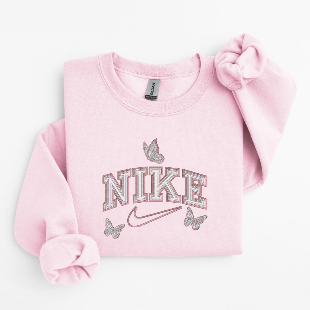 PinkButterfly Embroidered Sweater