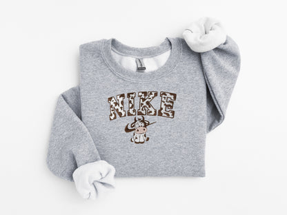 Chocolate Cow Embroidered Sweater