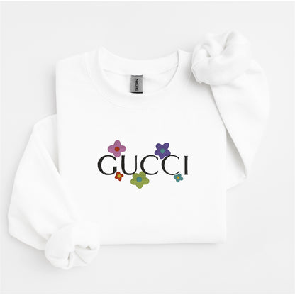 GG Flower Embroidered Sweater