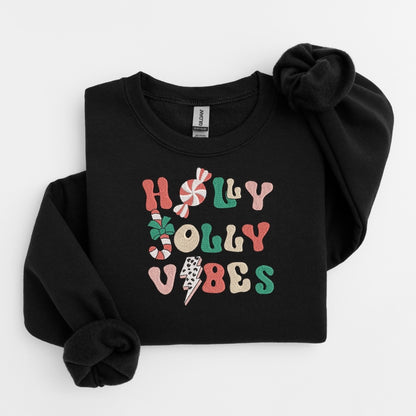 Holly Vibes Embroidered Sweater