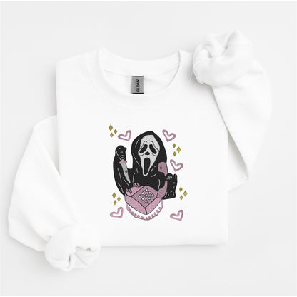 Ghostface Aesthetic Embroidered Sweater