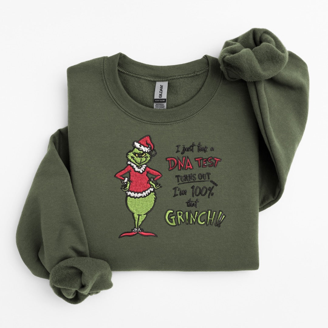 That Grinch Embroidered Sweater