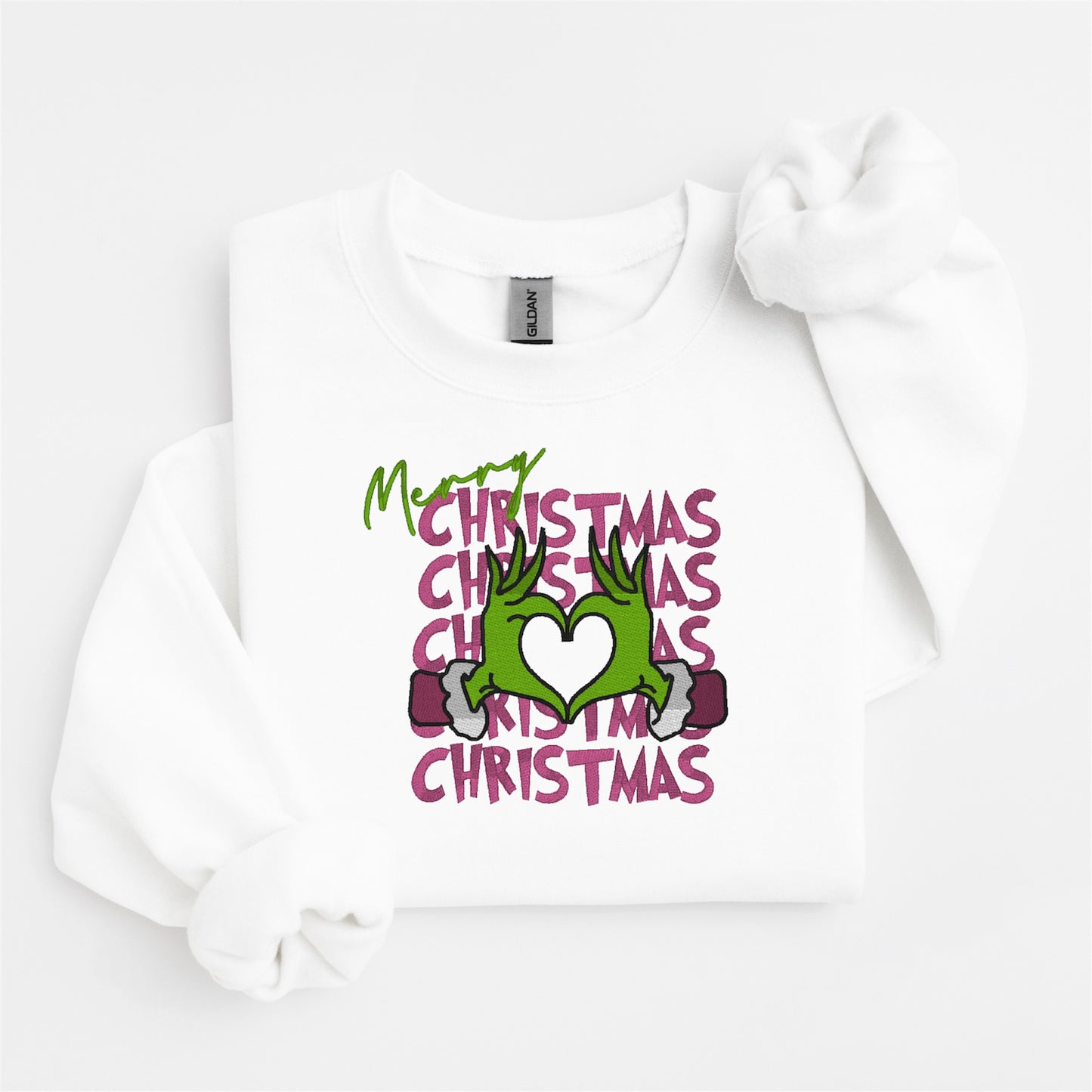 Merry Christmas Embroidered Sweater