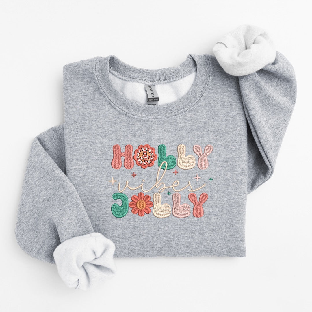 Holly Jolly Embroidered Sweater