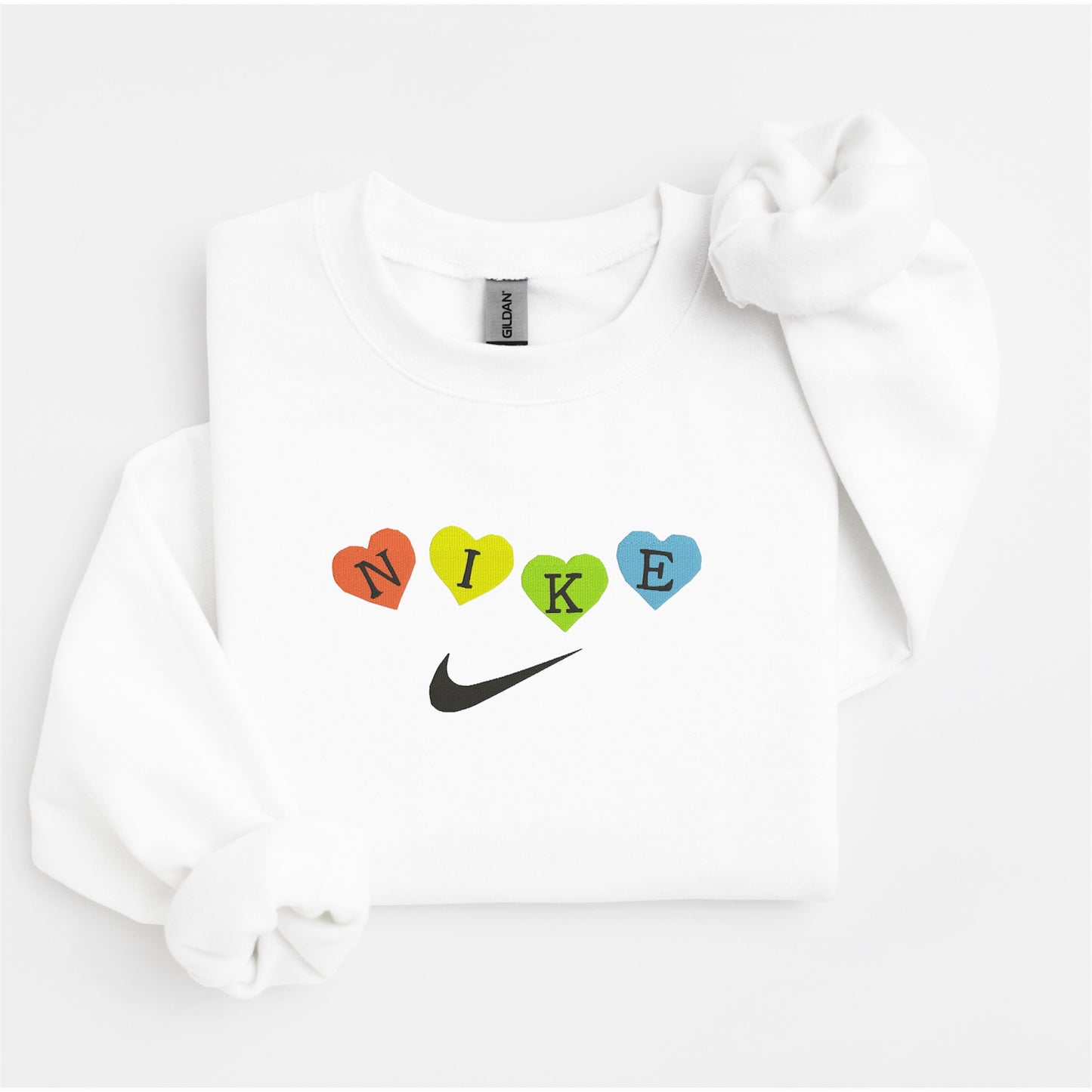 Nike Hearts Embroidered Sweater