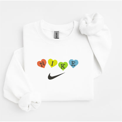 Nike Hearts Embroidered Sweater