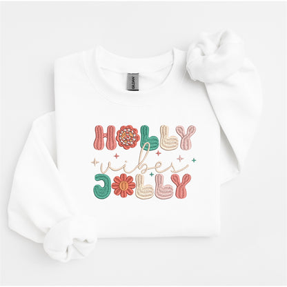 Holly Jolly Embroidered Sweater