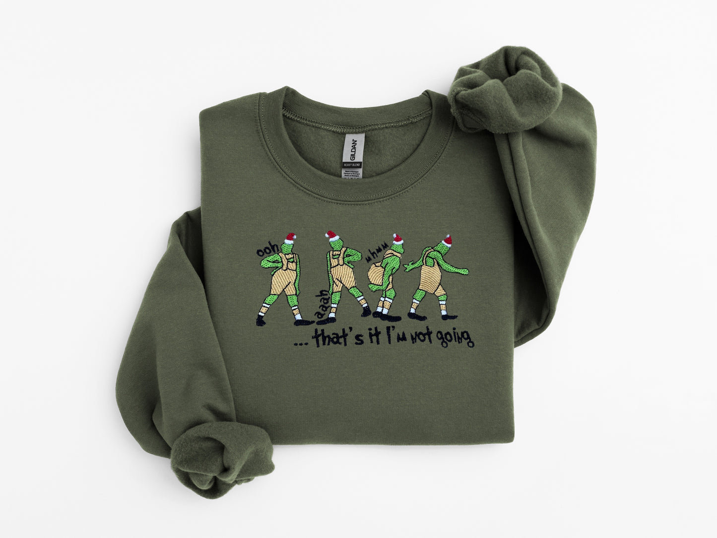 Grinch Embroidered Sweater