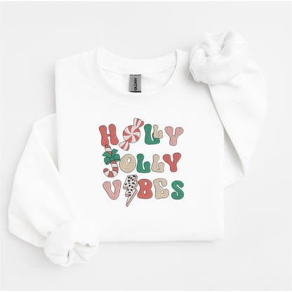 Holly Vibes Embroidered Sweater