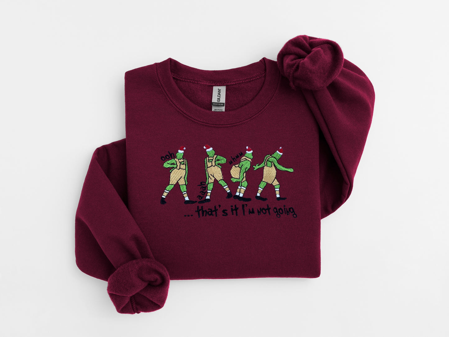 Grinch Embroidered Sweater