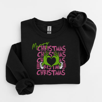 Merry Christmas Embroidered Sweater