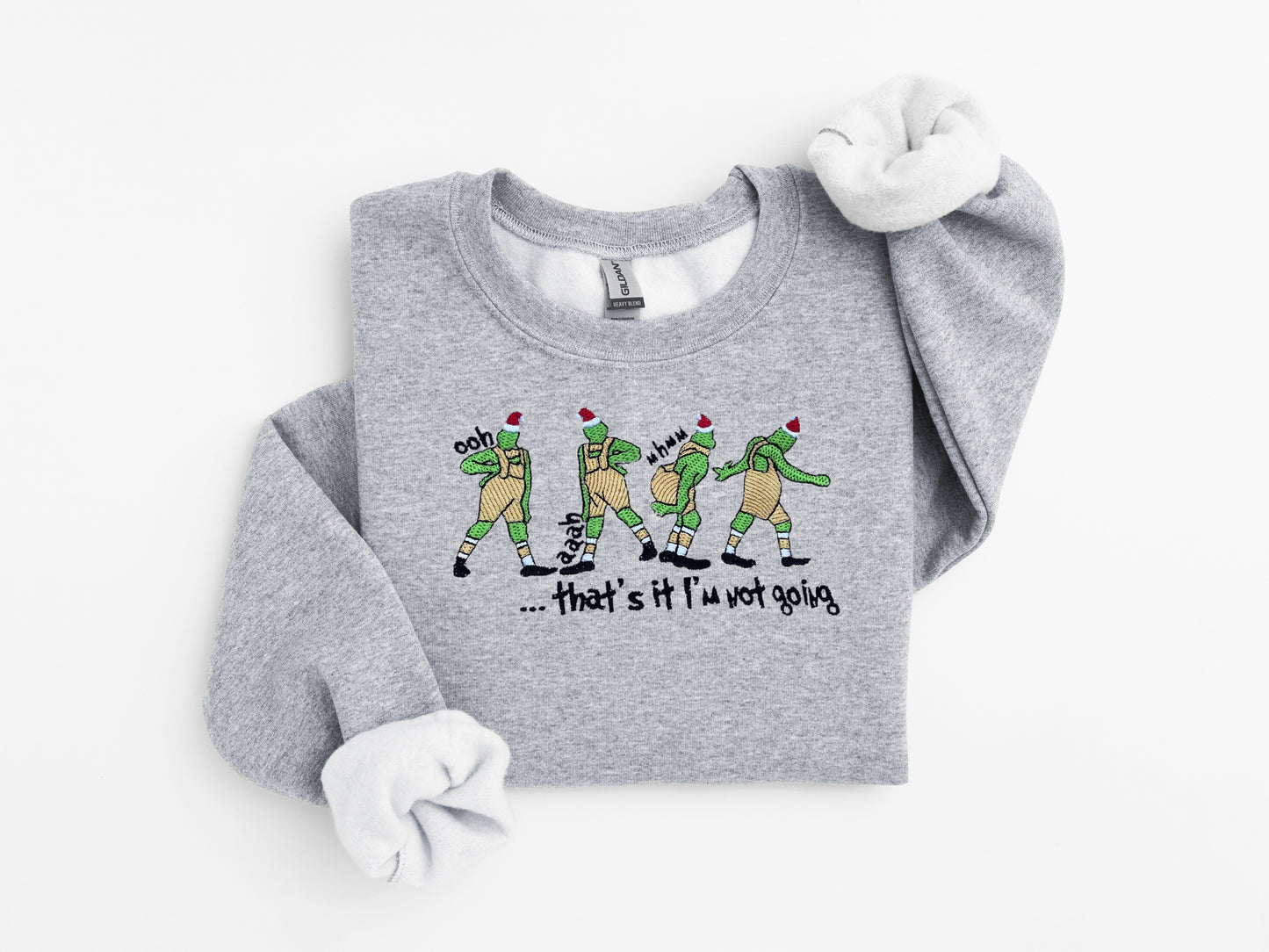 Grinch Embroidered Sweater