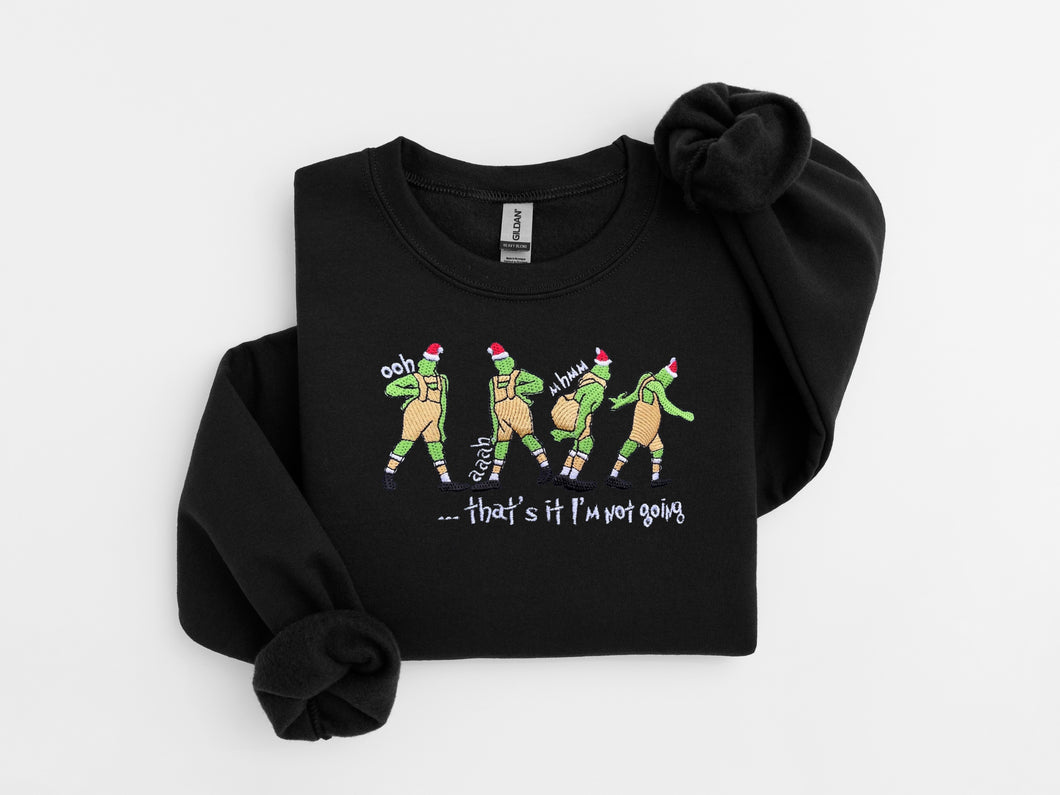 Grinch Embroidered Sweater