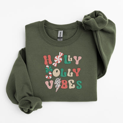 Holly Vibes Embroidered Sweater