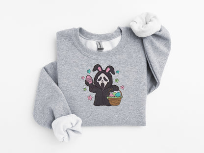 Ghostface Easter Embroidered Sweater