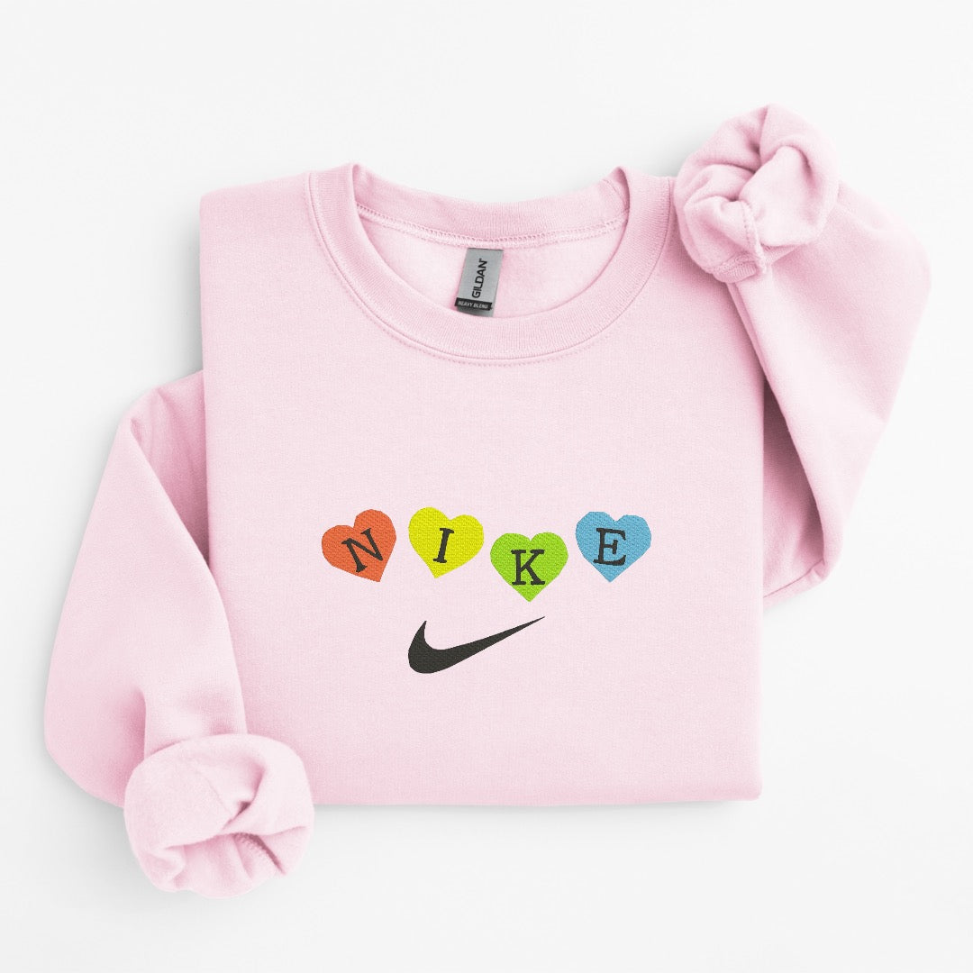 Nike Hearts Embroidered Sweater