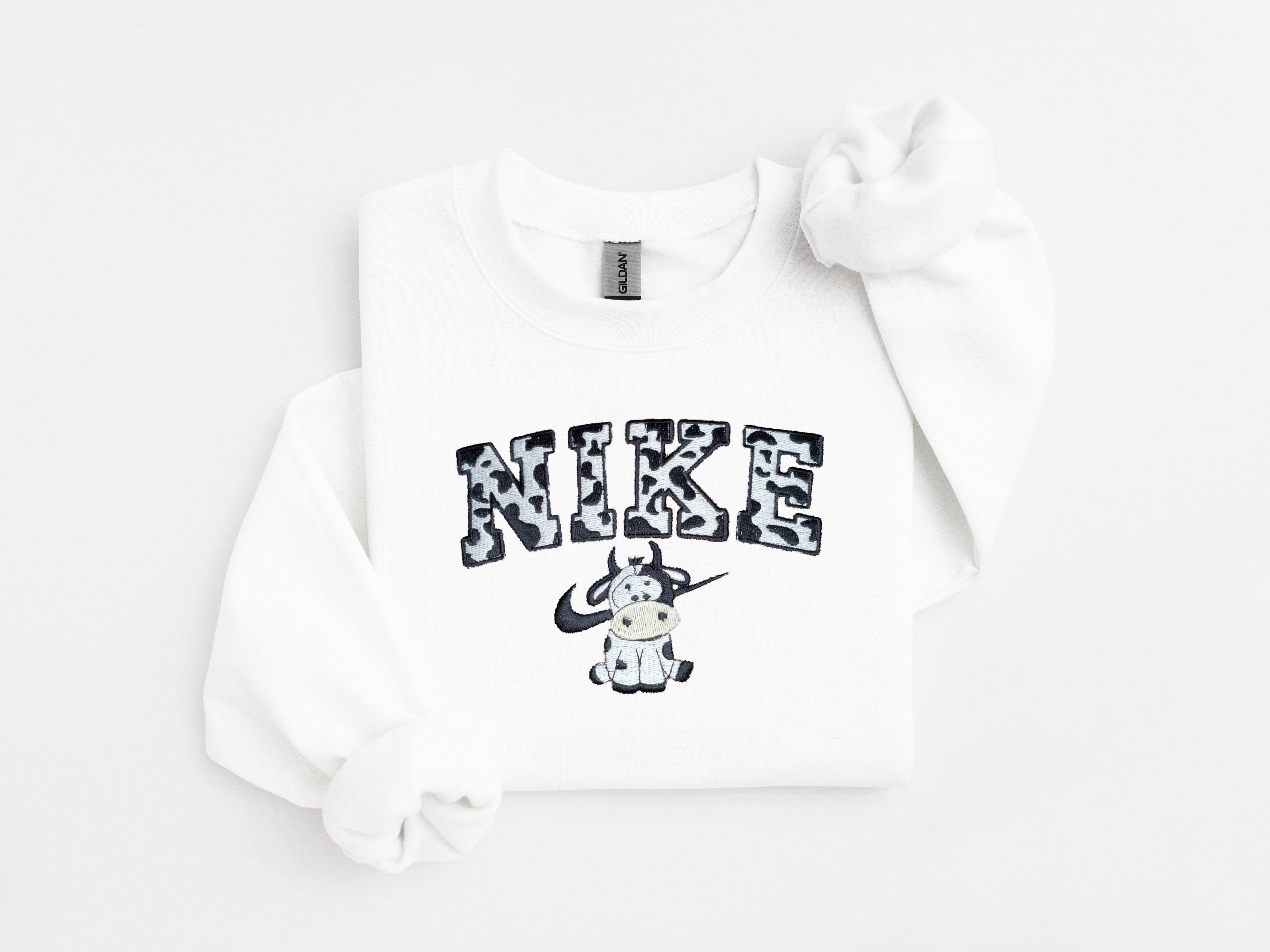 Nike selling cow embroidered sweatshirt