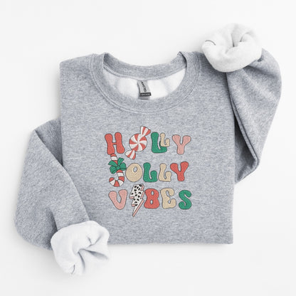 Holly Vibes Embroidered Sweater