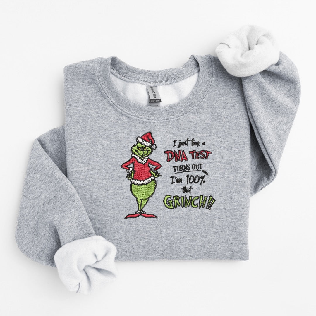 That Grinch Embroidered Sweater