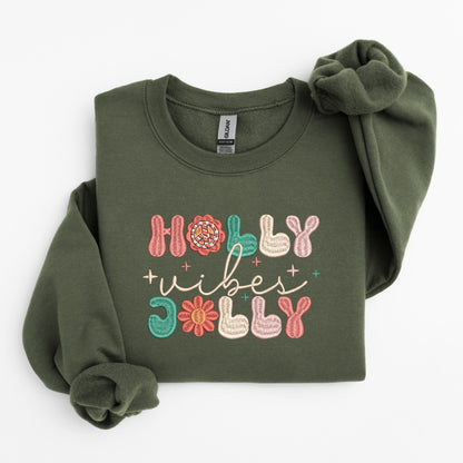 Holly Jolly Embroidered Sweater