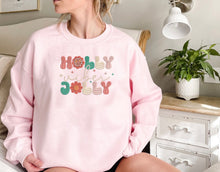 Load image into Gallery viewer, Holly Jolly Embroidered Sweater
