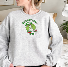 Load image into Gallery viewer, Grinch Christmas Spirit Embroidered Sweater
