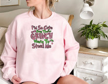 Load image into Gallery viewer, Grinch So Cute Embroidered Sweater
