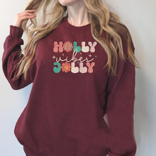 Load image into Gallery viewer, Holly Jolly Embroidered Sweater
