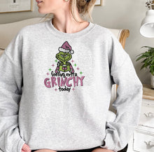 Load image into Gallery viewer, Grinchy Today Embroidered Sweater
