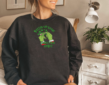 Load image into Gallery viewer, Grinch Christmas Spirit Embroidered Sweater
