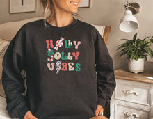 Load image into Gallery viewer, Holly Vibes Embroidered Sweater
