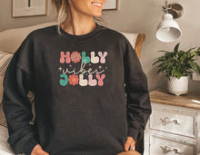 Load image into Gallery viewer, Holly Jolly Embroidered Sweater
