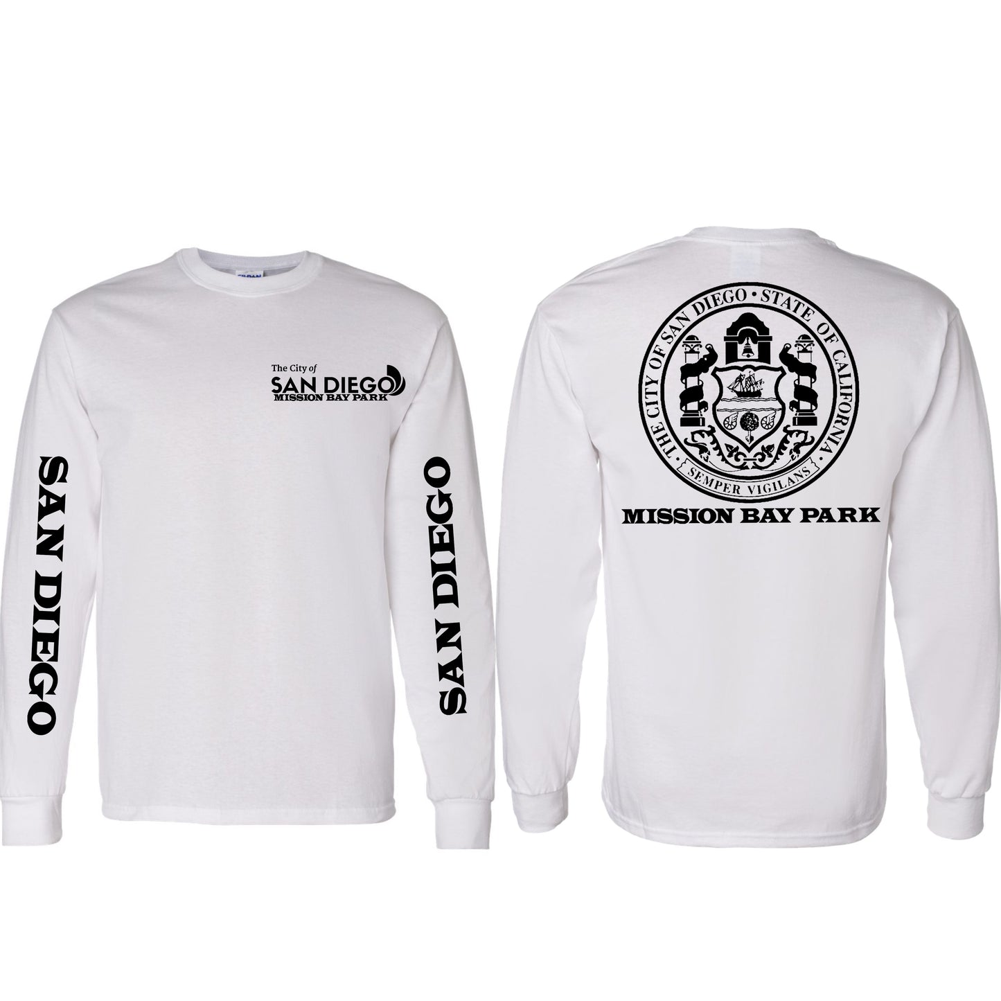 City of SD Long Sleeve (Mission Bay Park Design)